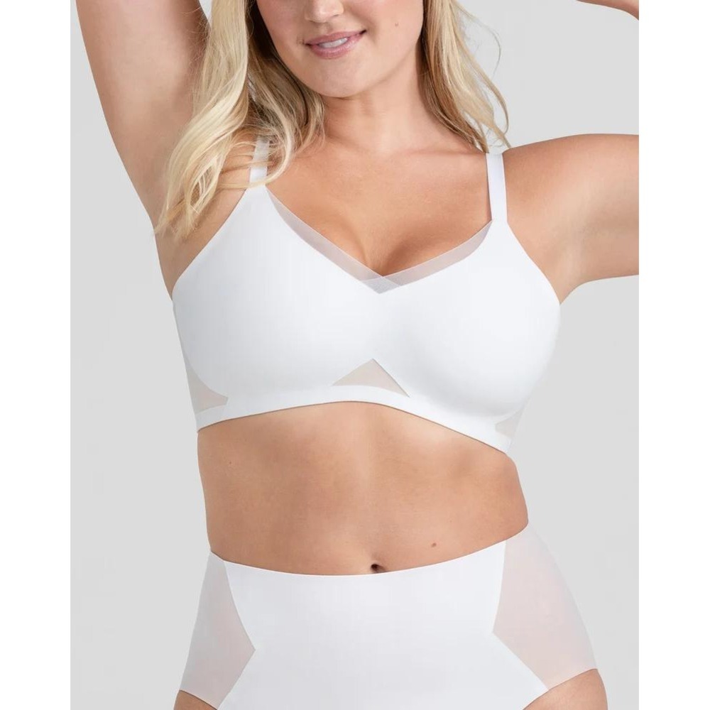 Honeylove Liftwear Crossover Bra Astral White LWBR0304 Size M NEW